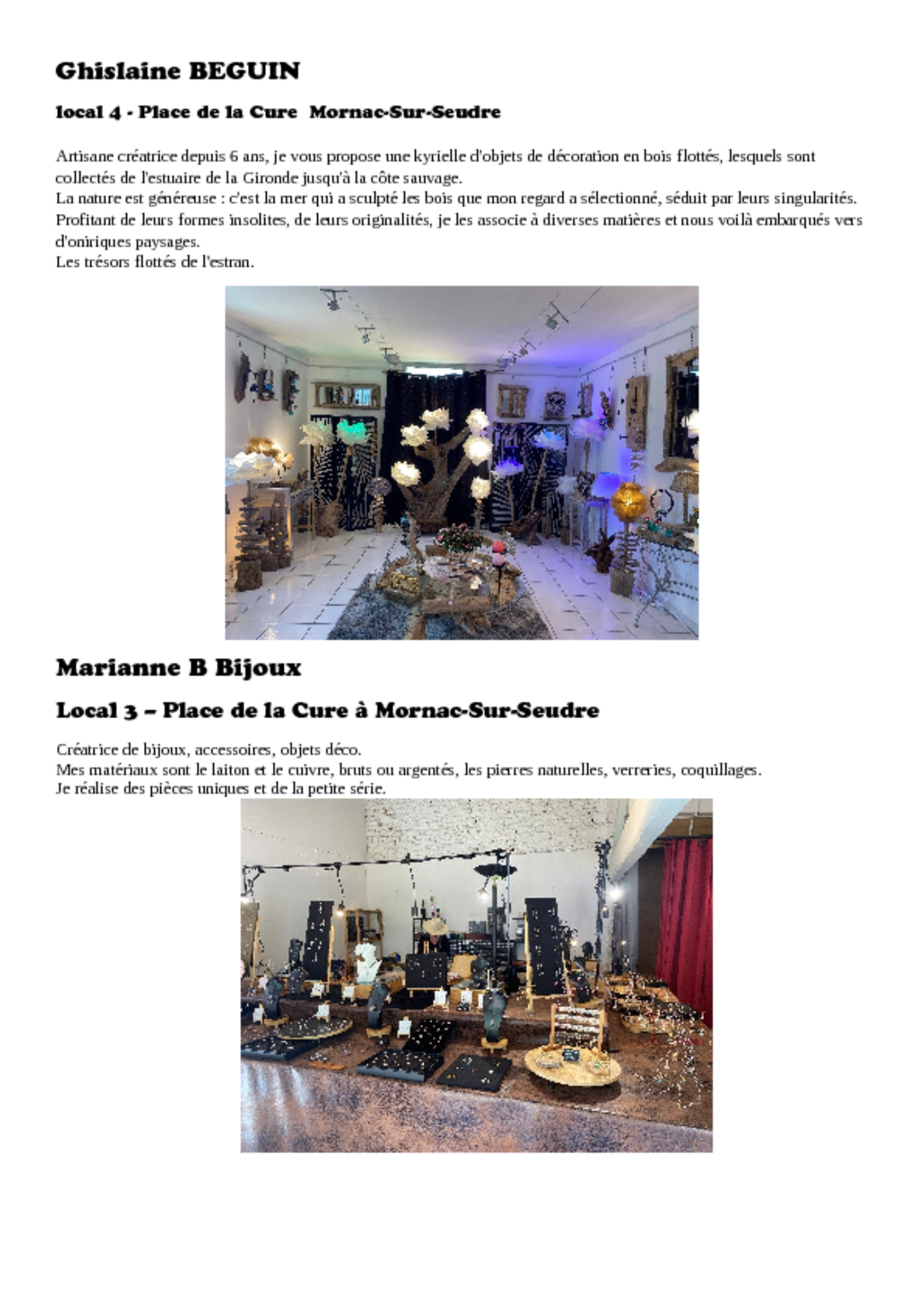 thumbnail of Ghislaine BEGUIN et Marianne